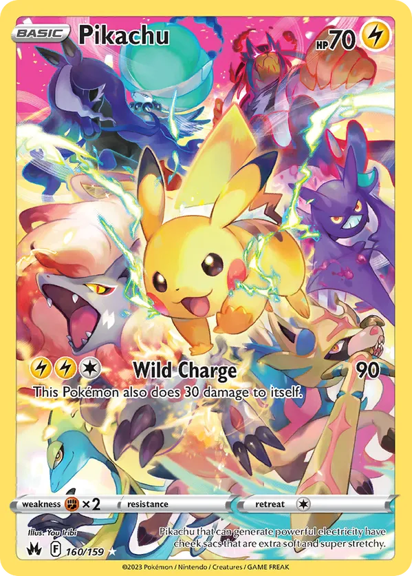 Pikachu (Secret) 160/159 - Crown Zenith (HO) - LP