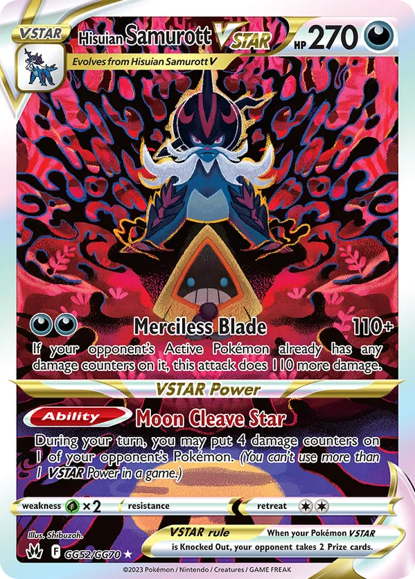 Hisuian Samurott VSTAR GG52/GG70 - Crown Zenith: Galarian Gallery (HO)