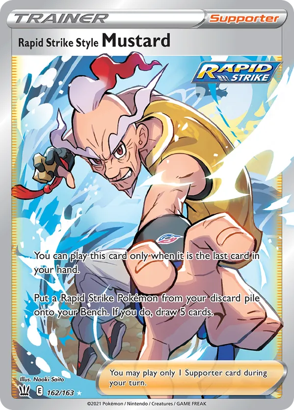 Rapid Strike Style Mustard (Full Art) 162/163 - Battle Styles (HO)