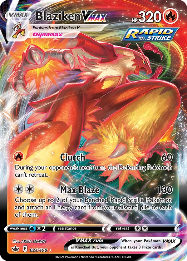 Blaziken VMAX 021/198 - Chilling Reign (HO)