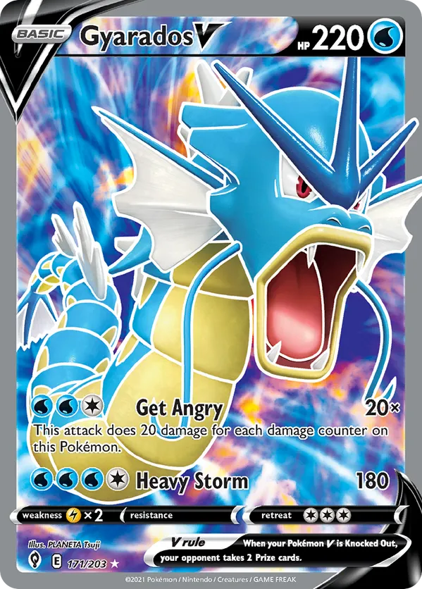Gyarados V (Full Art) 171/203 - Evolving Skies (HO)