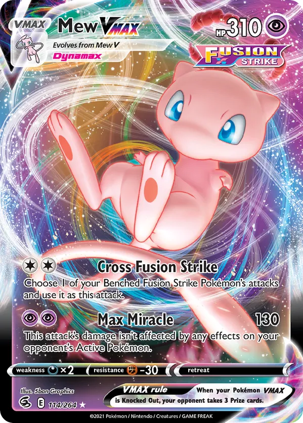 Mew VMAX 114/264 - Fusion Strike (HO)