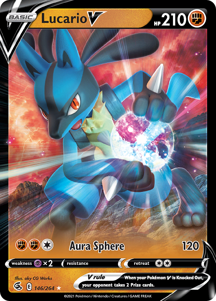 Lucario V 146/264 - Fusion Strike (HO)