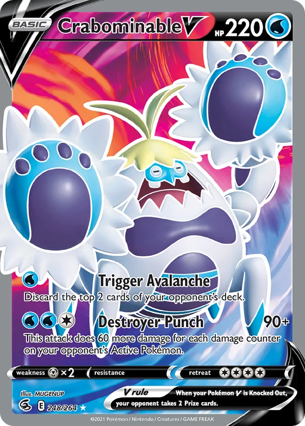 Crabominable V (Full Art) 248/264 - Fusion Strike (HO)