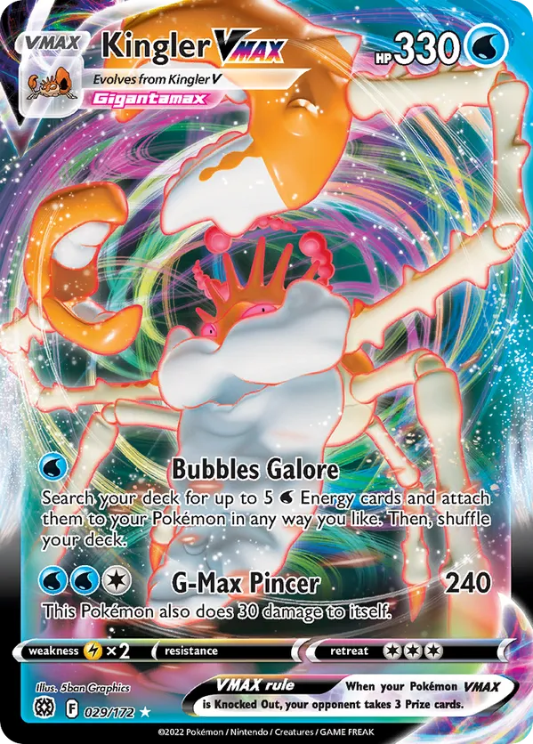 Kingler VMAX 029/172 - Brilliant Stars (HO)