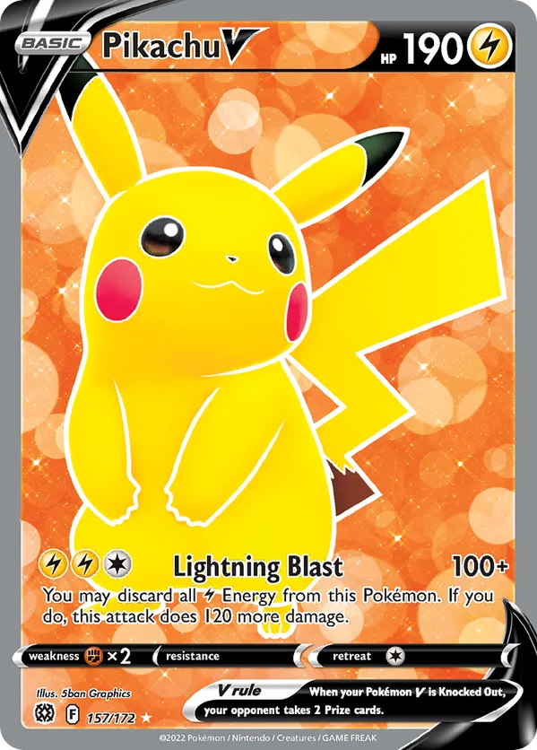 Pikachu V (Full Art) 157/172 - Brilliant Stars (HO)