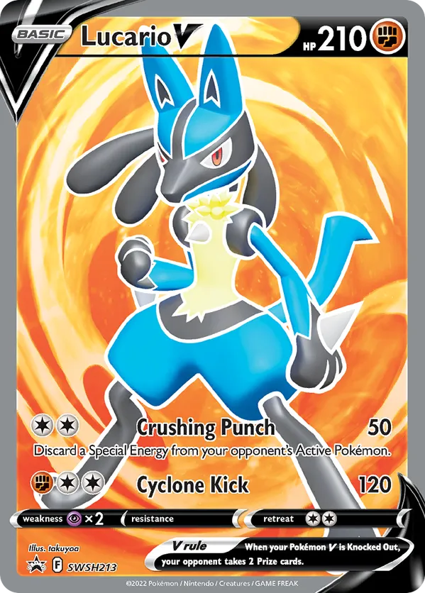 Lucario V SWSH213 - Sword & Shield Promo (HO) - LP