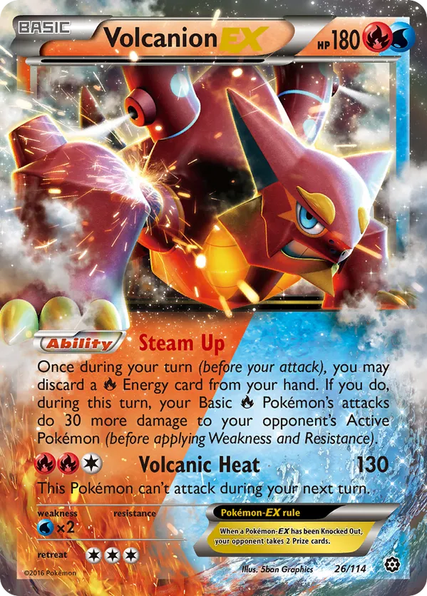Volcanion EX 26 - Steam Siege (HO) - HP