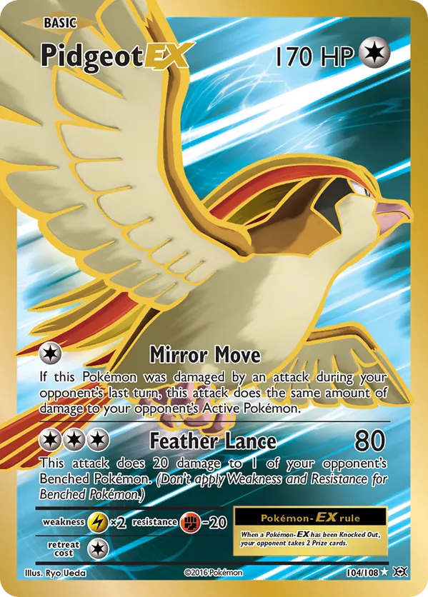 Pidgeot EX (Full Art) 104/108 - Evolutions (HO)