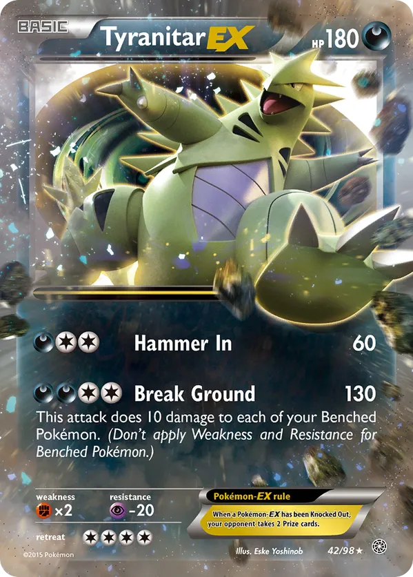 Tyranitar EX 42 - Ancient Origins (HO)
