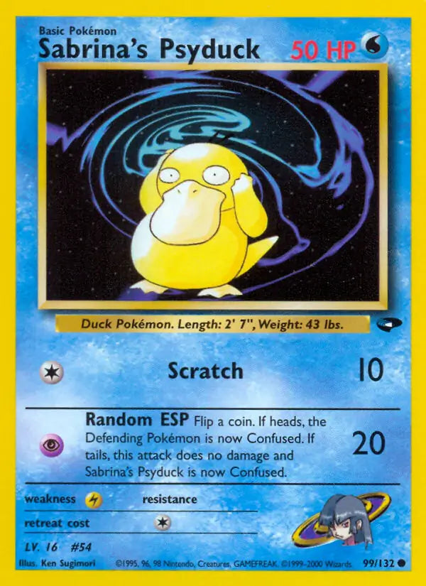 Sabrina's Psyduck 99 - Gym Challenge (UN) - MP