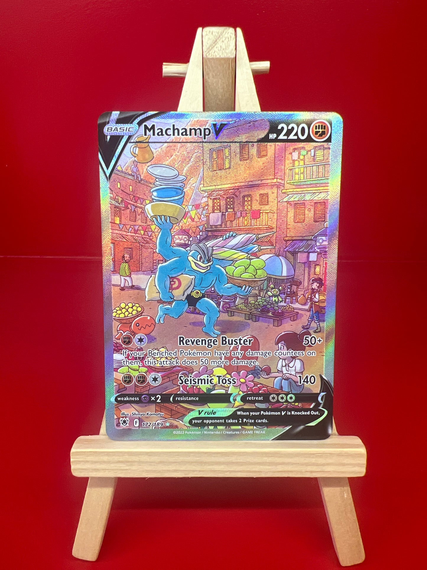 Machamp V (Alternate Full Art) 172/189 - Astral Radiance (HO)