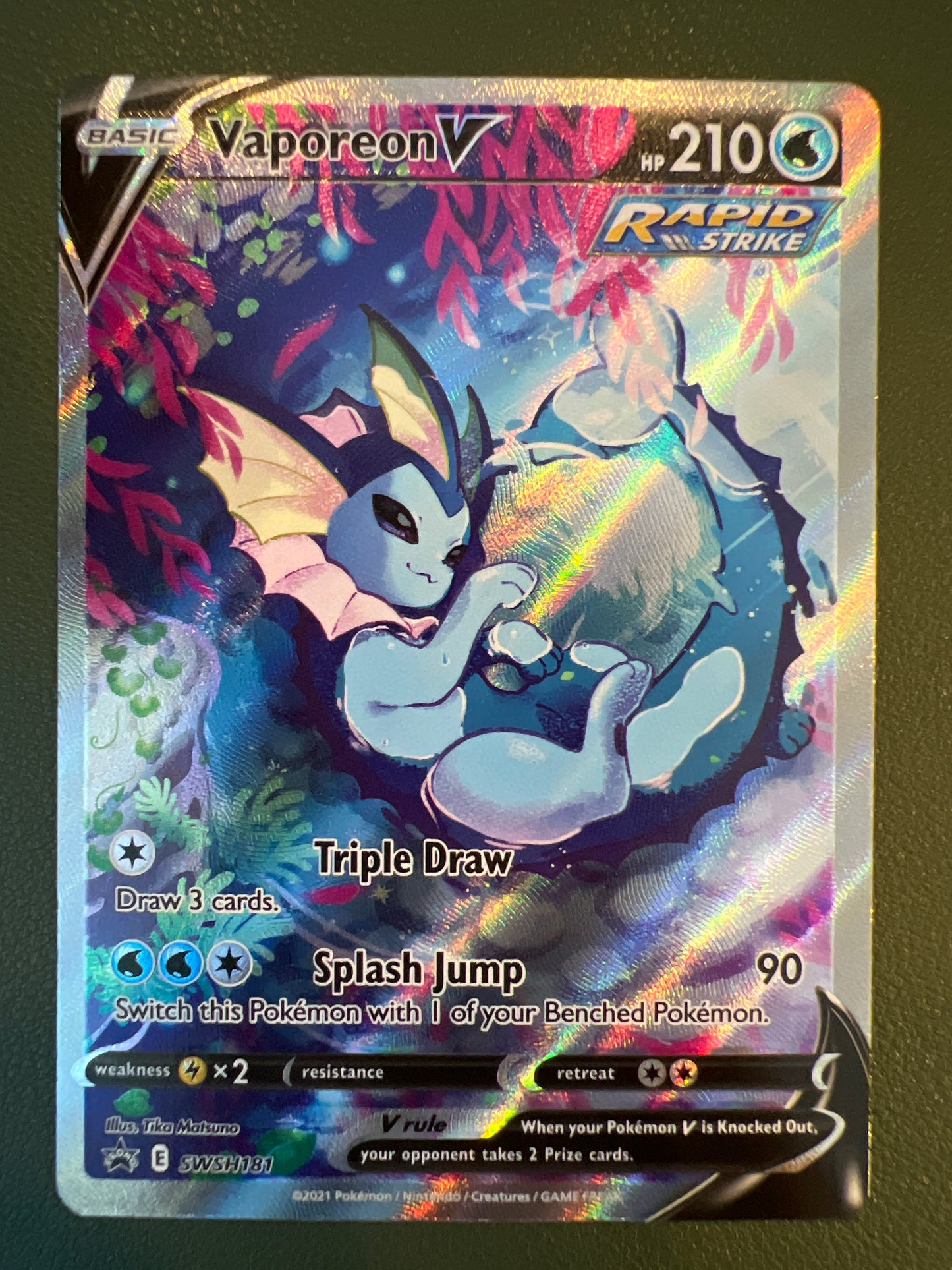 Vaporeon V SWSH181 - Sword & Shield Promo (HO)