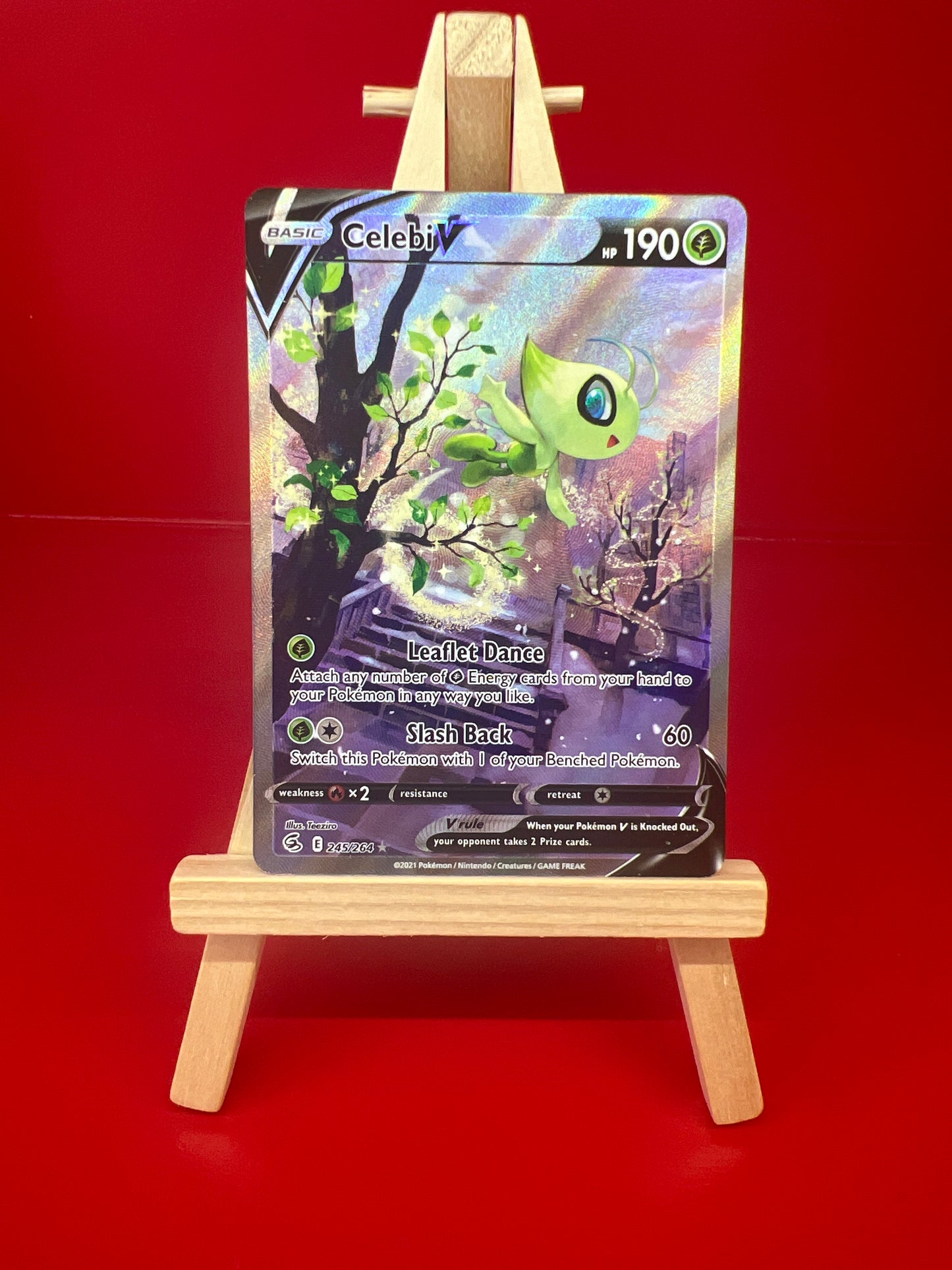 Celebi V (Alternate Full Art) 245/264 - Fusion Strike (HO)