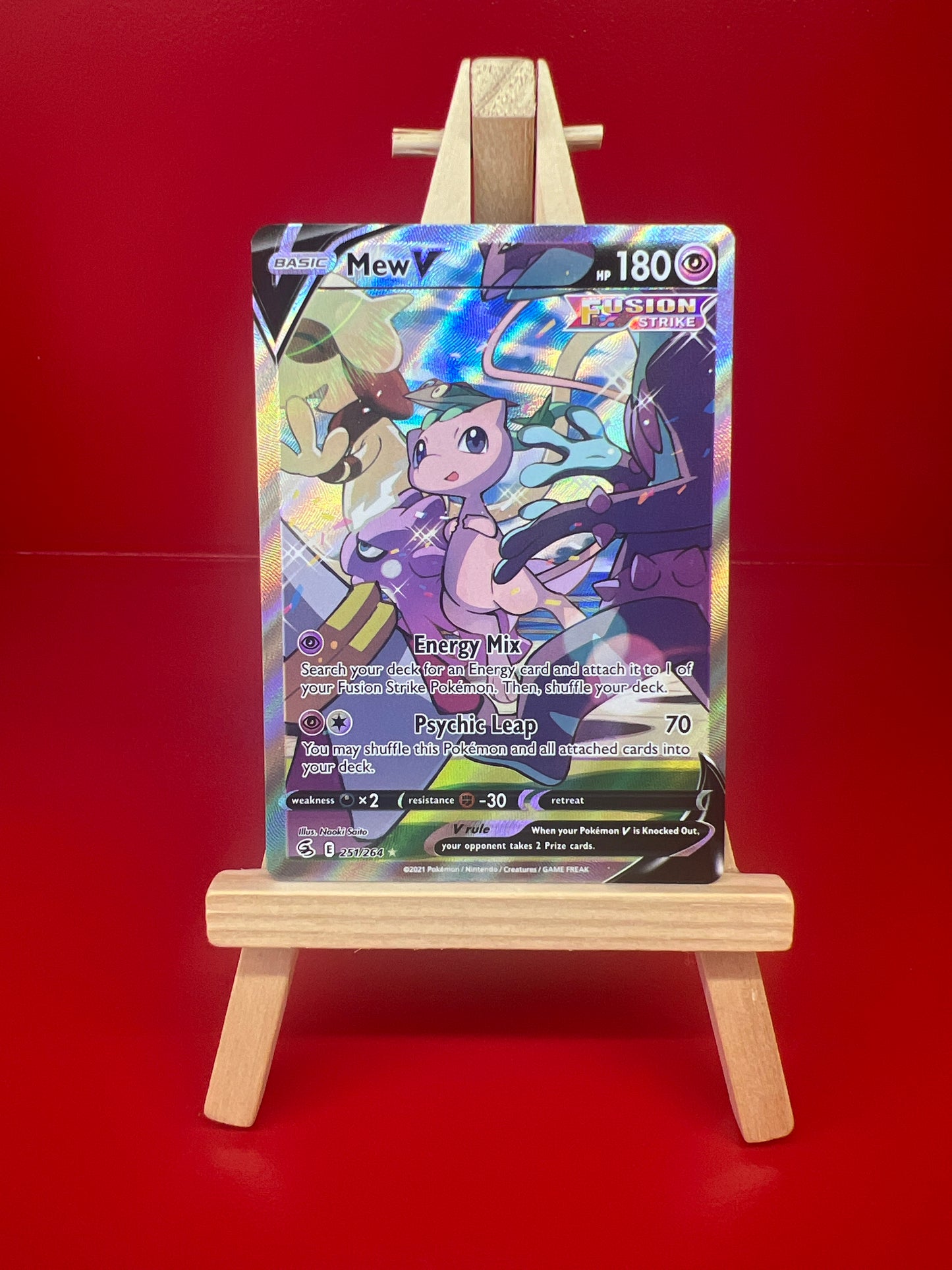 Mew V (Alternate Full Art) 251/264 - Fusion Strike (HO)