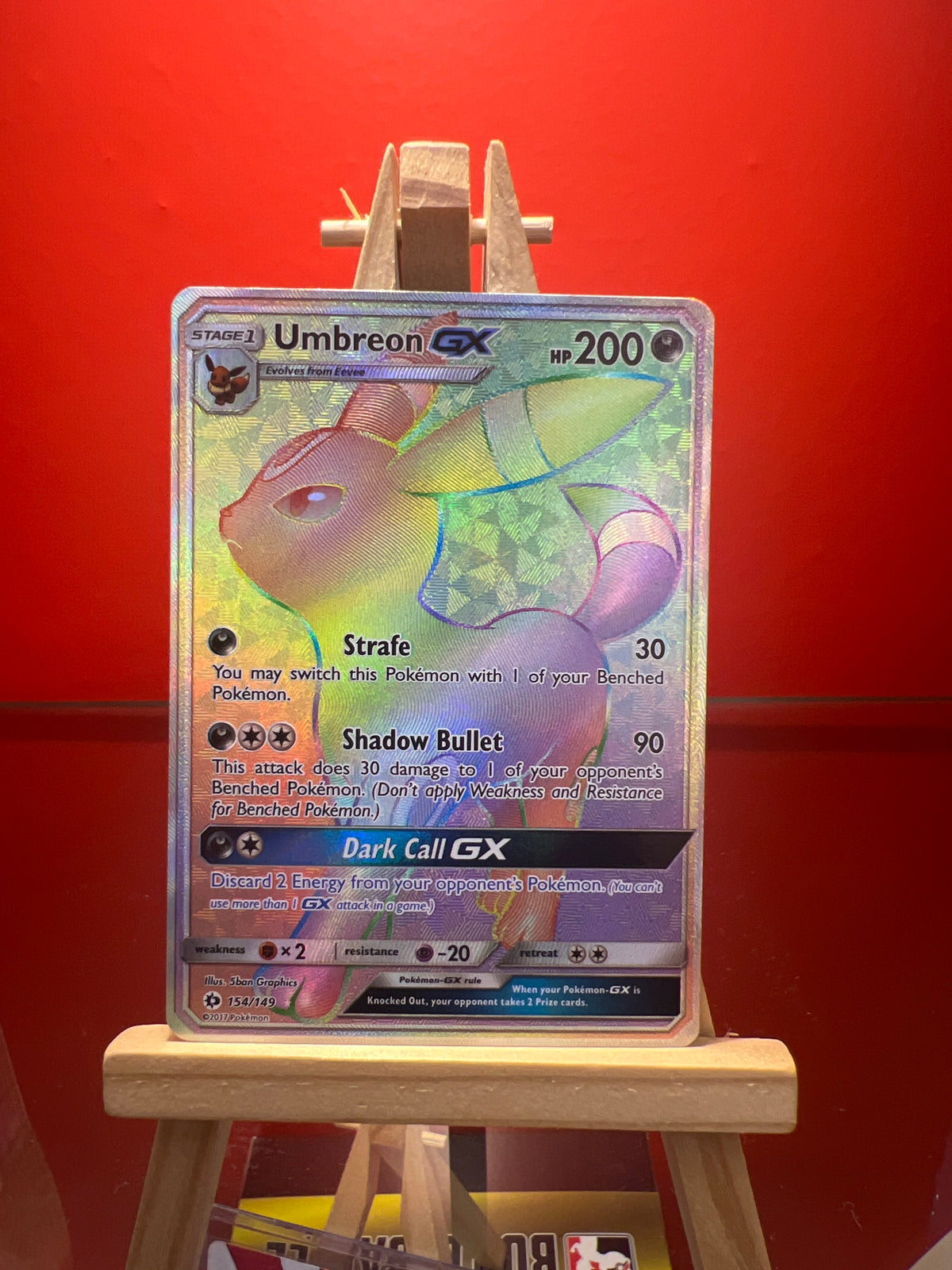 Umbreon GX (Secret) 154 - Sun & Moon Base Set (HO)