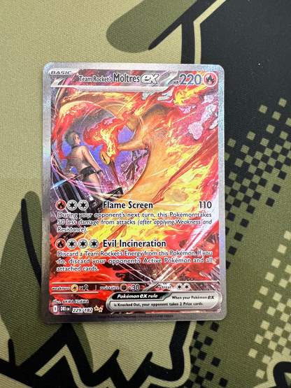 Team Rocket's Moltres ex 229/182 - Destined Rivals (HO)