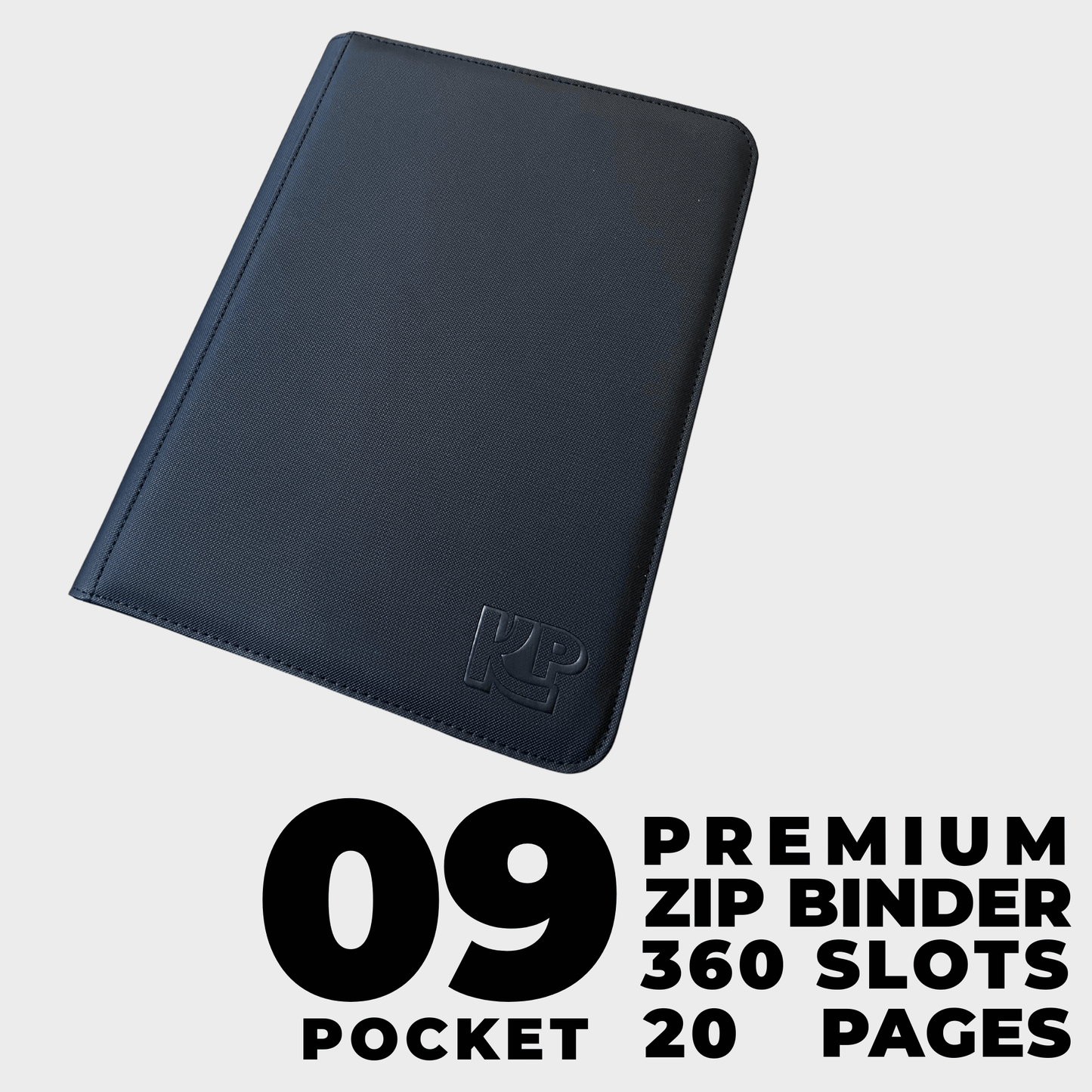 KP Premium Card Binder, 9 Pocket (360 Slots, Black)