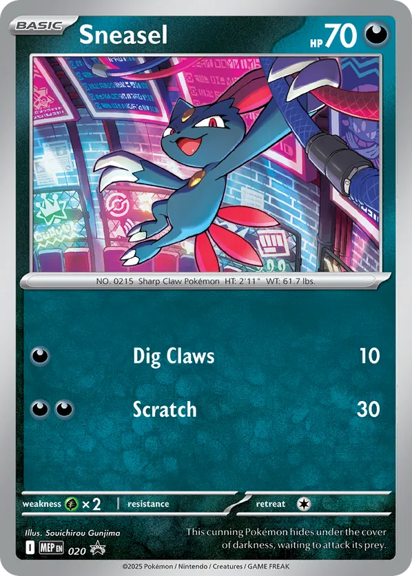 Sneasel (Cosmos Holo) 20 - Mega Evolution Promos (HO)