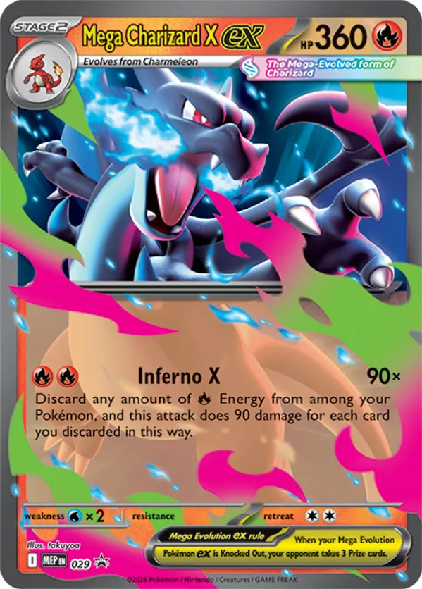 Mega Charizard X ex - 029 29 - Mega Evolution Promos (HO)