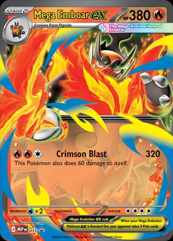Mega Emboar ex 35 - Mega Evolution Promos (HO)