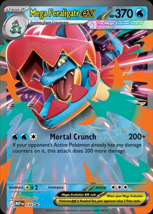 Mega Feraligatr ex - 036 36 - Mega Evolution Promos (HO)