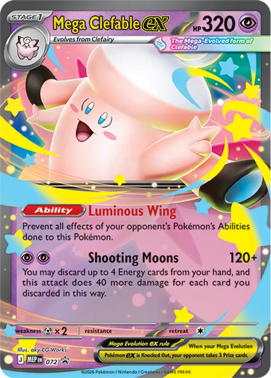 Mega Clefable ex 72 - Mega Evolution Promos (HO)