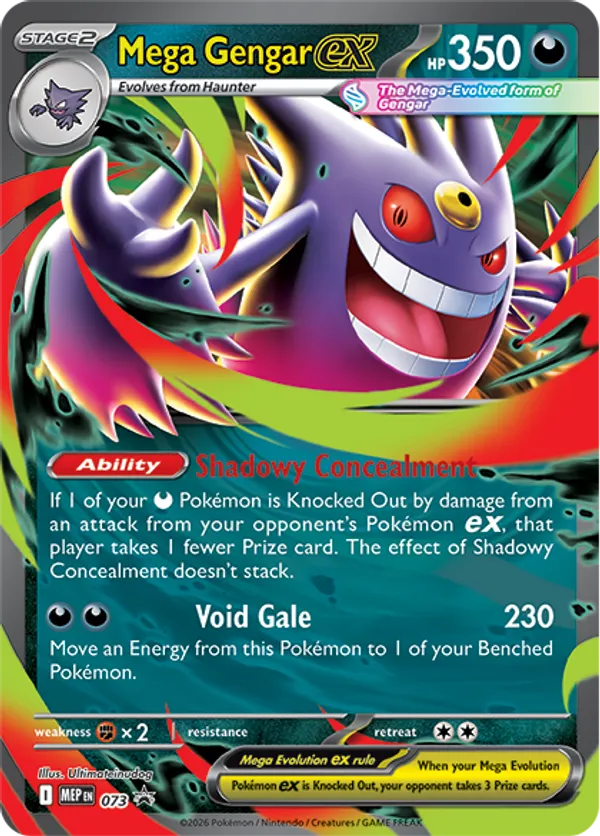 Mega Gengar ex 73 - Mega Evolution Promos (HO)