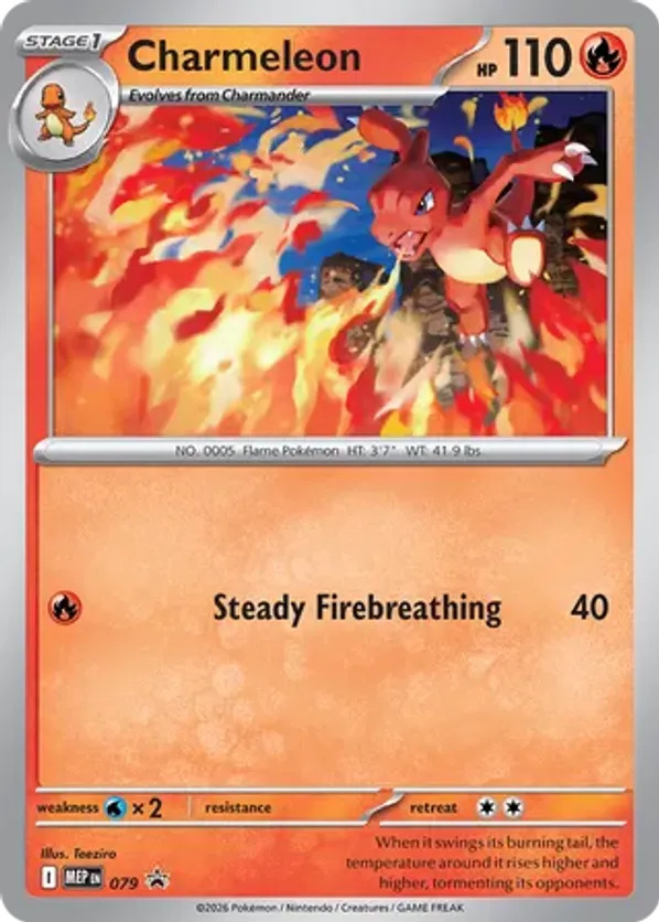 Charmeleon (Cosmos Holo) 79 - Mega Evolution Promos (HO)