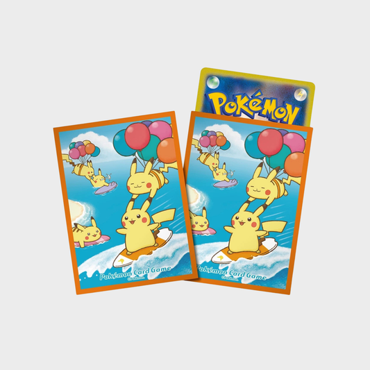 Pokemon Center Deck Sleeves (64 pcs) - Flying & Surfing Pikachu