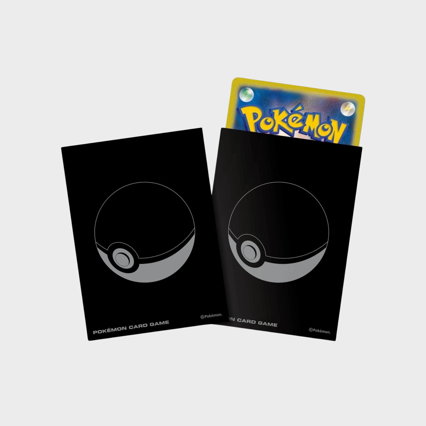 Pokemon Center Deck Sleeves (64 pcs) - PokeBall Black