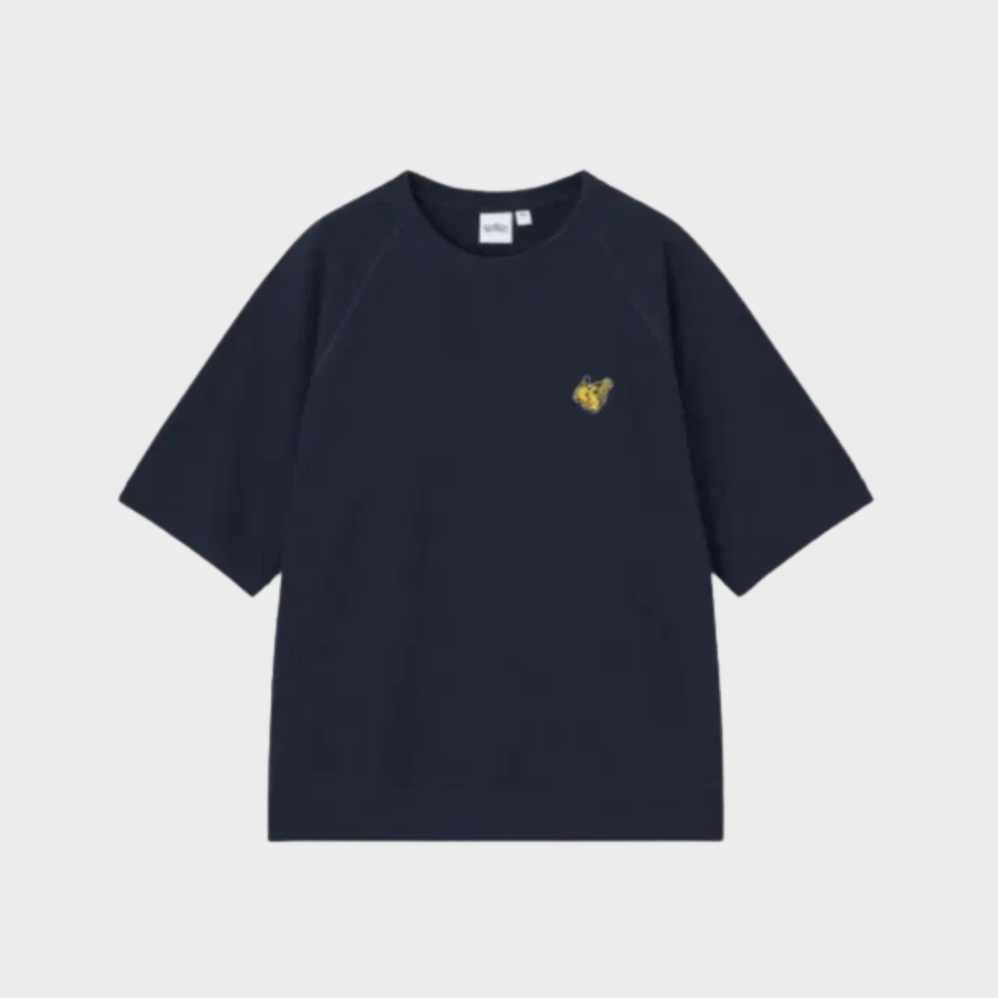 Pokemon x Gu T-Shirt, Pixel Pikachu [Black]