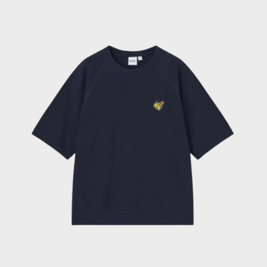 Pokemon x Gu T-Shirt, Pixel Pikachu [Black]