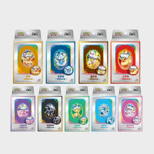 S-Chinese Pokemon Terastal Gathering Magnet & Tin Box