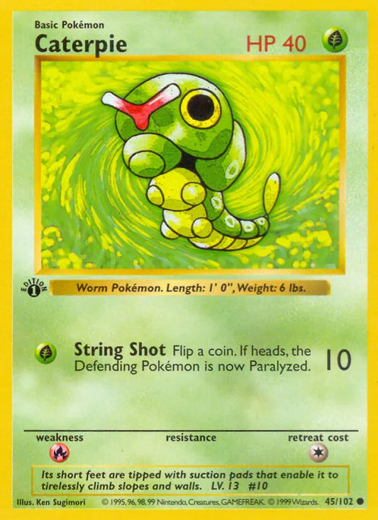 Caterpie 45 - Base Set (Unlimited) (NO)