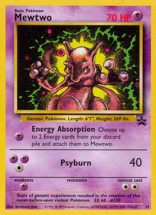 Mewtwo (14) 14/53 - WoTC Promo (NO)