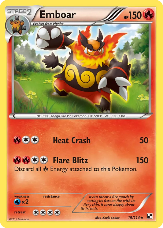 Emboar (19) 19 - Black and White (HO)
