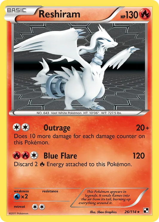 Reshiram 26 - Black and White (HO)
