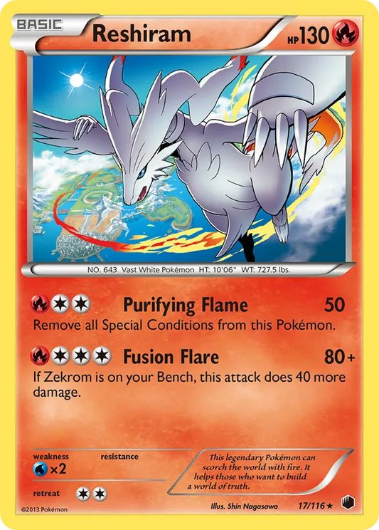 Reshiram 17 - Plasma Freeze (HO)