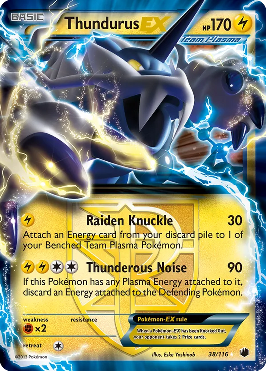 Thundurus EX (Team Plasma) 38 - Plasma Freeze (HO)