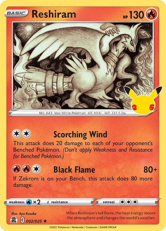 Reshiram 002/025 - Celebrations (HO)