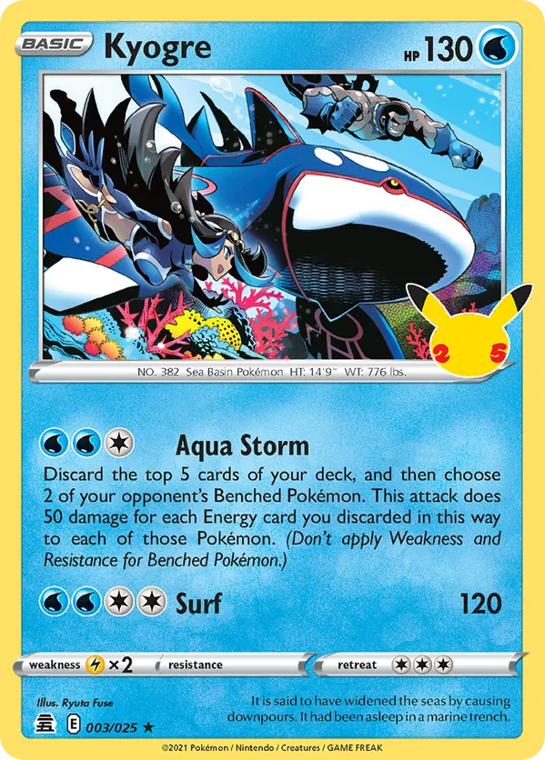 Kyogre 003/025 - Celebrations (HO)