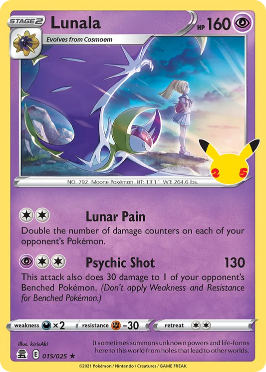 Lunala 015/025 - Celebrations (HO)