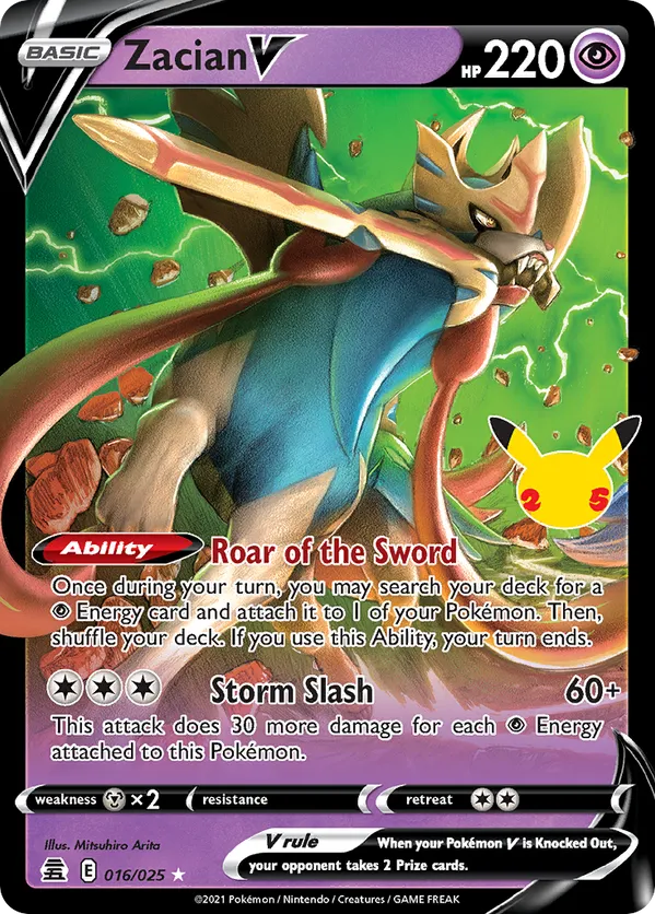 Zacian V 016/025 - Celebrations (HO)