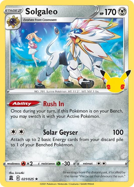 Solgaleo 021/025 - Celebrations (HO)