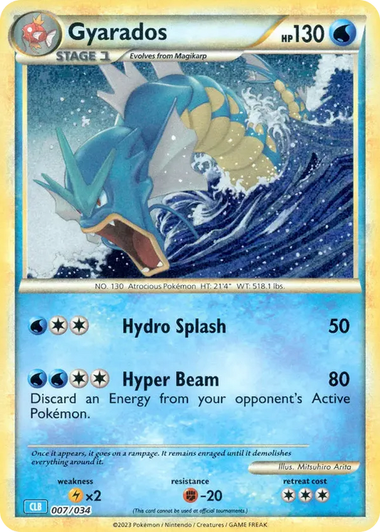 Gyarados 007/034 - Trading Card Game Classic (HO)