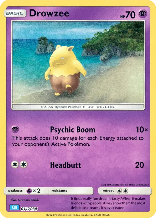 Drowzee 011/034 - Trading Card Game Classic (HO)