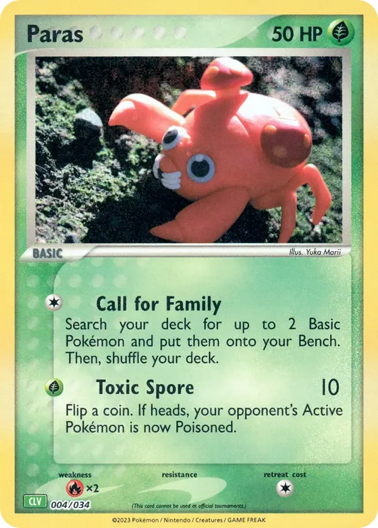 Paras 004/034 - Trading Card Game Classic (HO)