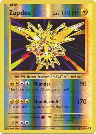 Zapdos 42/108 - Evolutions (RH)