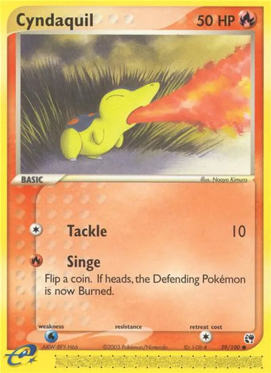 Cyndaquil 59 - EX Sandstorm (NO) - MP